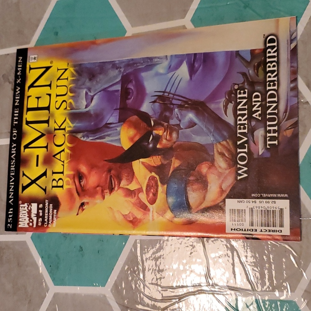 25th Anniversary Marvel Comics #5 X-Men Black Sun Wolverine and Thunderbird #Z7
